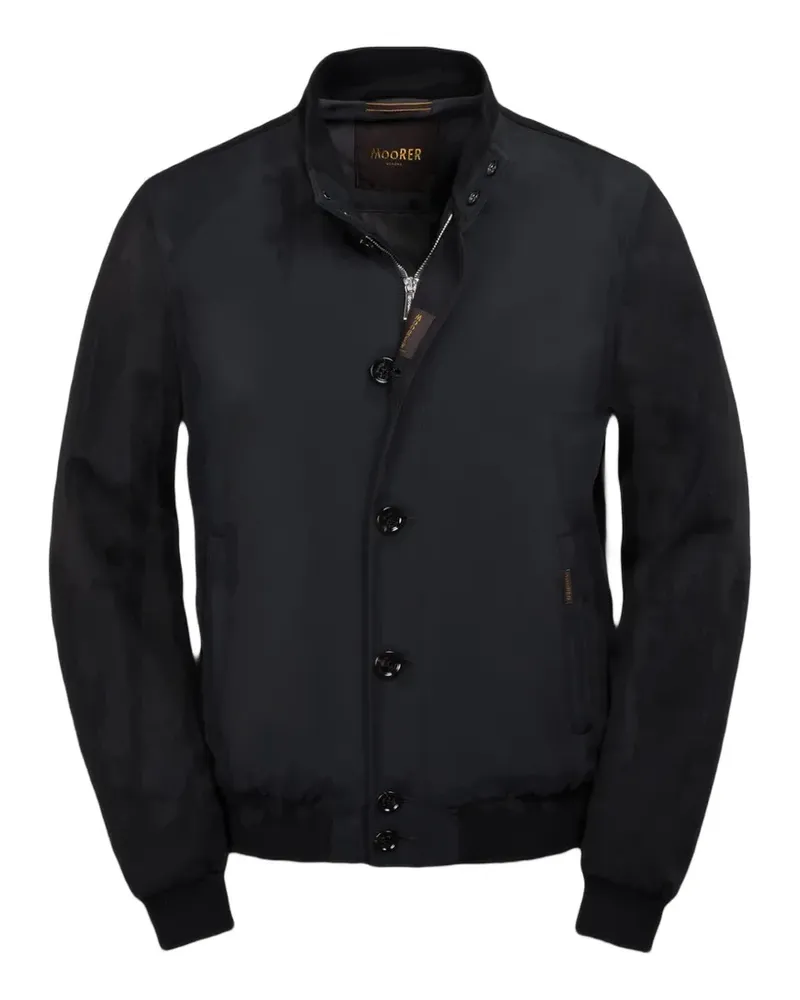 MOORER FIDANI-JKR buttoned bomber jacket - Schwarz Schwarz