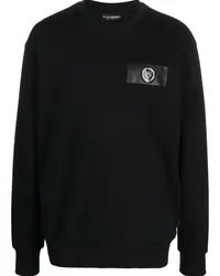 Philipp Plein Sweatshirt mit Logo-Patch Schwarz