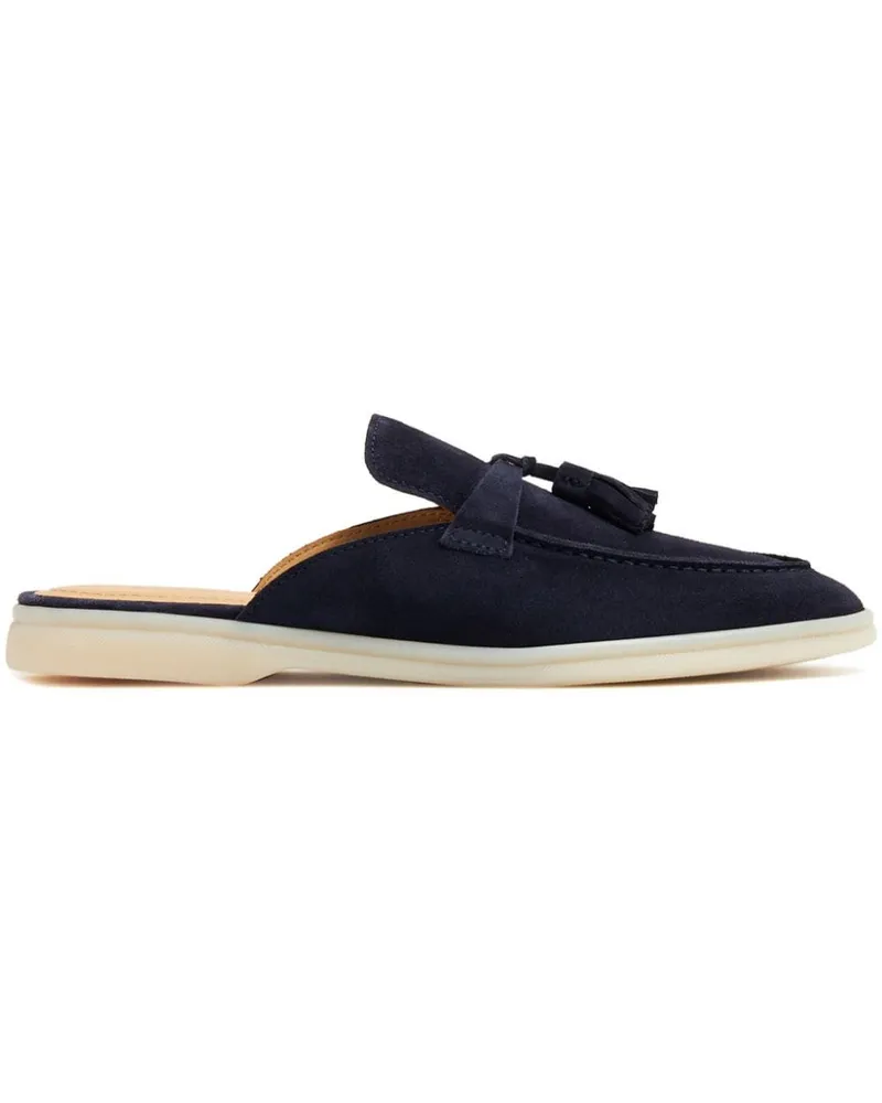 Scarosso Lucrezia Mules aus Wildleder - Blau Blau