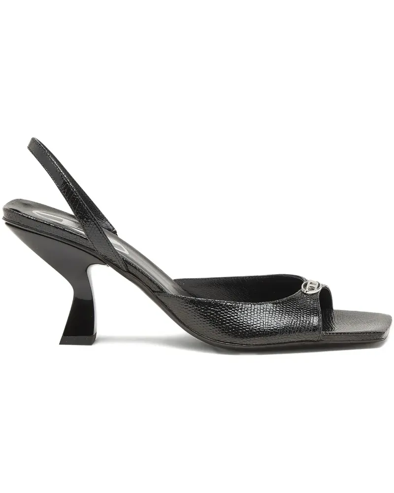 Diesel D-Amber Sandalen 75mm - Schwarz Schwarz