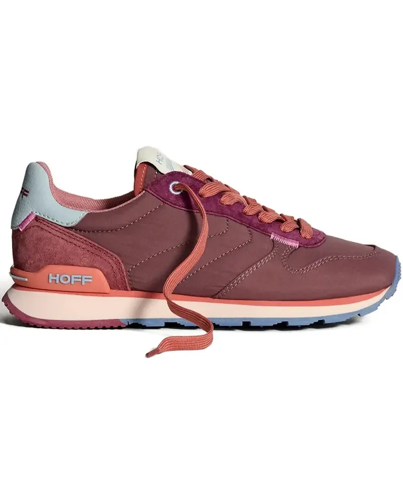 HOFF suede panel lace-up sneakers - Rot Rot