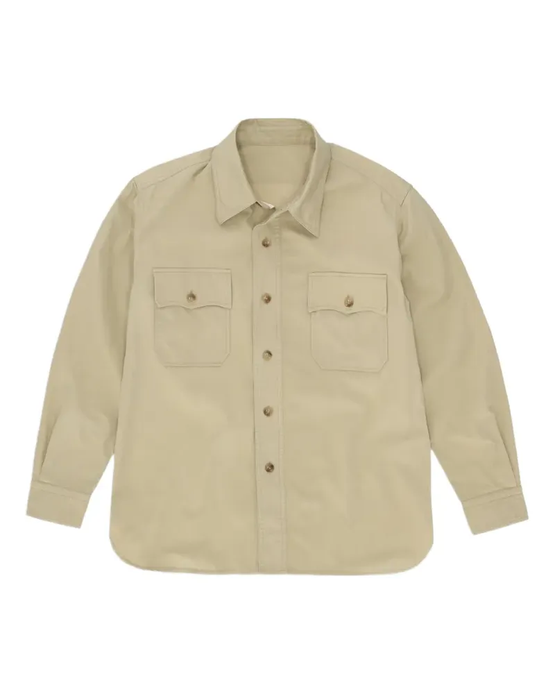 Fortela Cpo2.0 Hemdjacke mit Drillmuster - Nude Nude