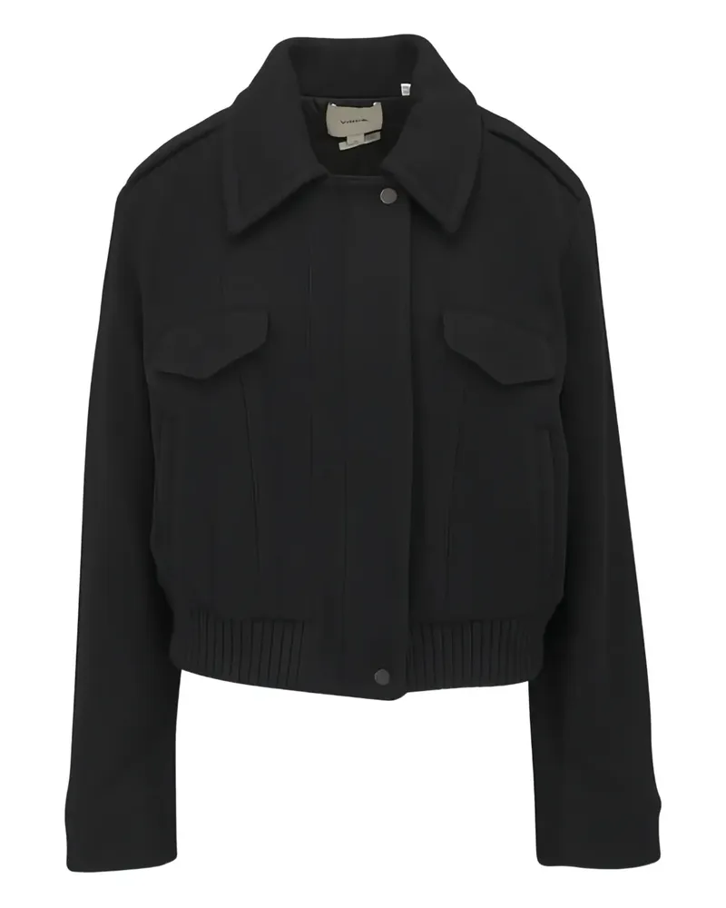 Vince collared pocket jacket - Schwarz Schwarz