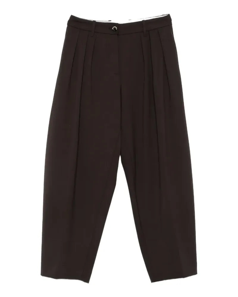 nine:inthe:morning Gerda Hose mit Falten - Braun Braun