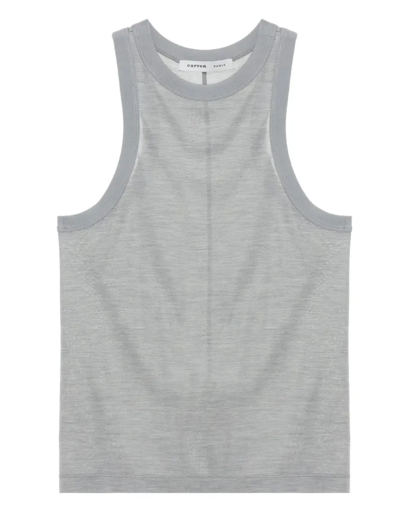 Carven Klassisches Top - Grau Grau