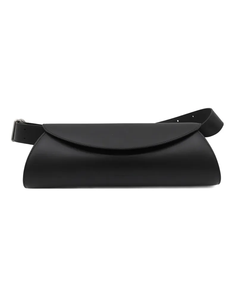 Jil Sander buckle leather shoulder bag - Schwarz Schwarz