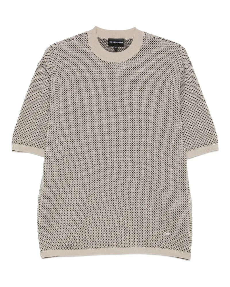 Emporio Armani Kurzärmeliger Pullover - Braun Braun