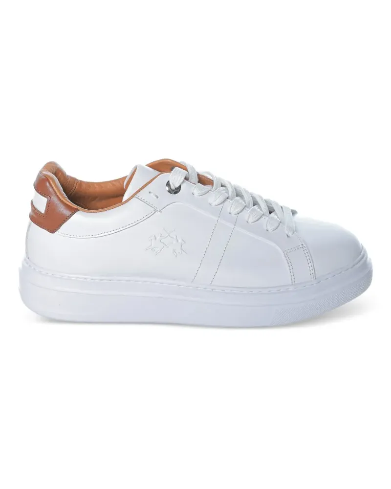 La Martina Sneakers aus Leder - Weiß Weiß