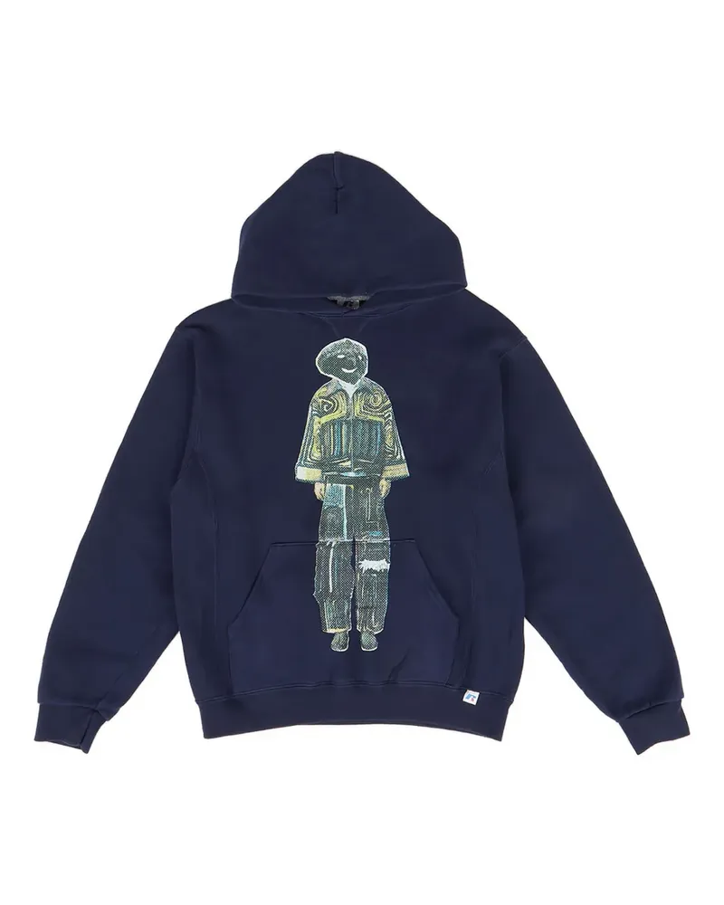 DRx FARMAxY FOR LN-CC Hoodie mit grafischem Print - Blau Blau