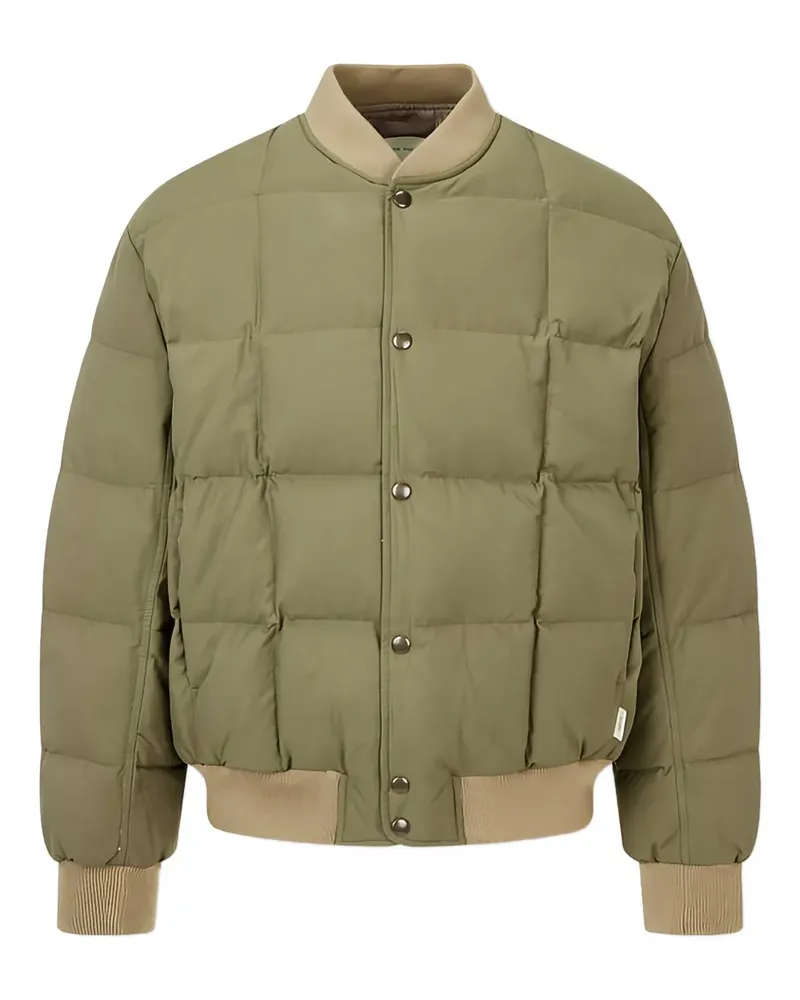 ManOnTheBoon quilted duck down padded bomber jacket - Grün Grün