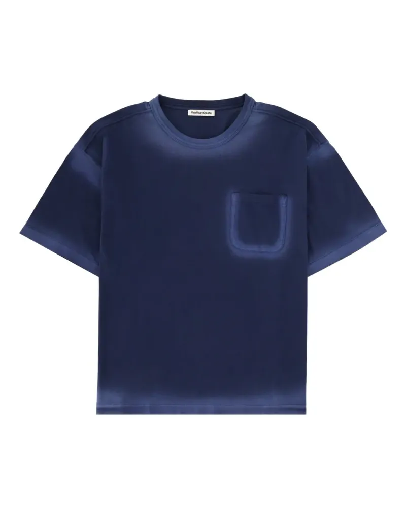 YMC cotton T-shirt - Blau Blau
