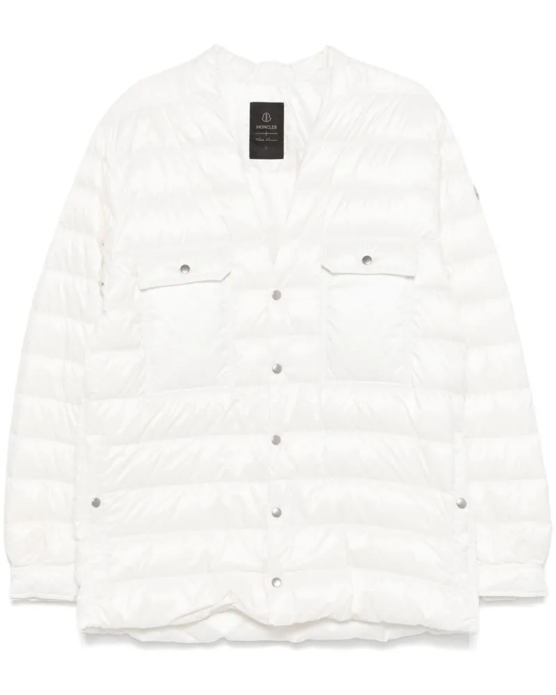 Moncler Outershirt Jacke - Weiß Weiß