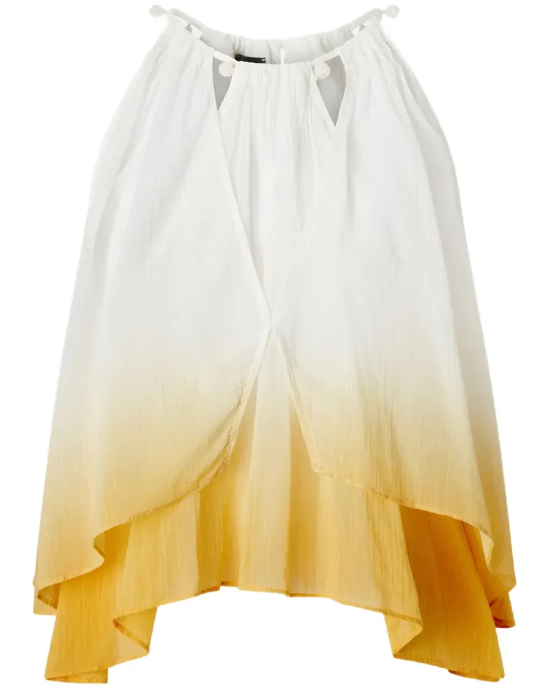 Pinko Bluse mit Ombré-Effekt - Weiß Weiß