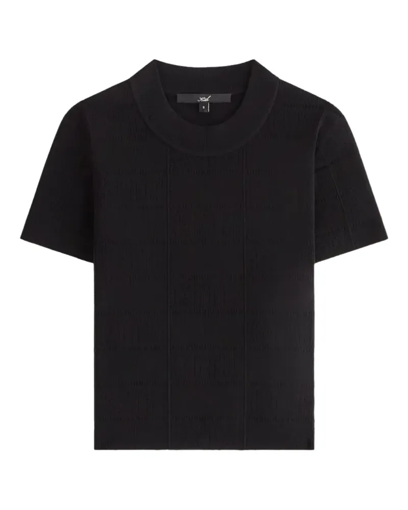 KITH Arys T-Shirt mit Monogrammmuster - Schwarz Schwarz
