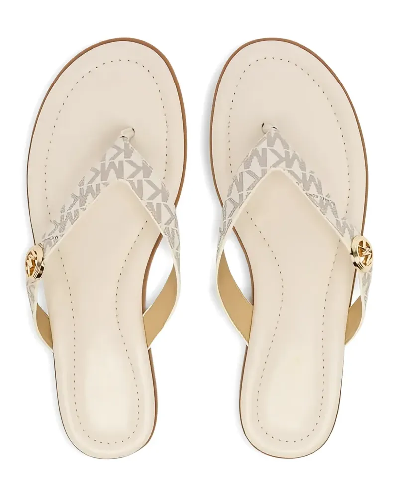 Michael Kors Sandalen mit Logo-Streifen - Nude Nude