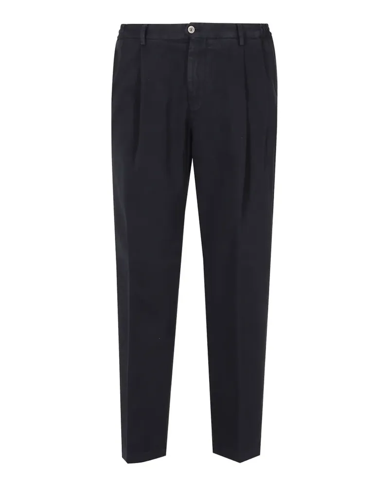 Briglia 1949 Courmayeur pleated cotton trousers - Blau Blau