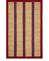 Lisa Corti Damask Stripes Decke 180cm x 270cm Rot