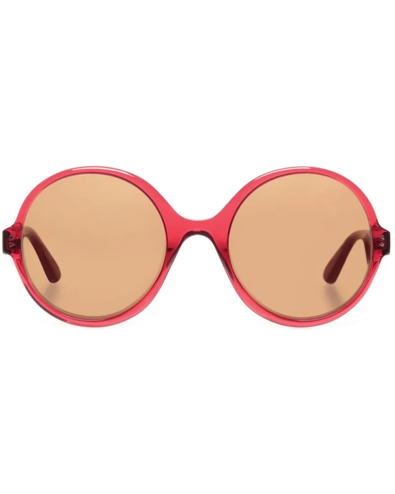 Bally Sonnenbrille mit rundem Gestell - Rot Rot