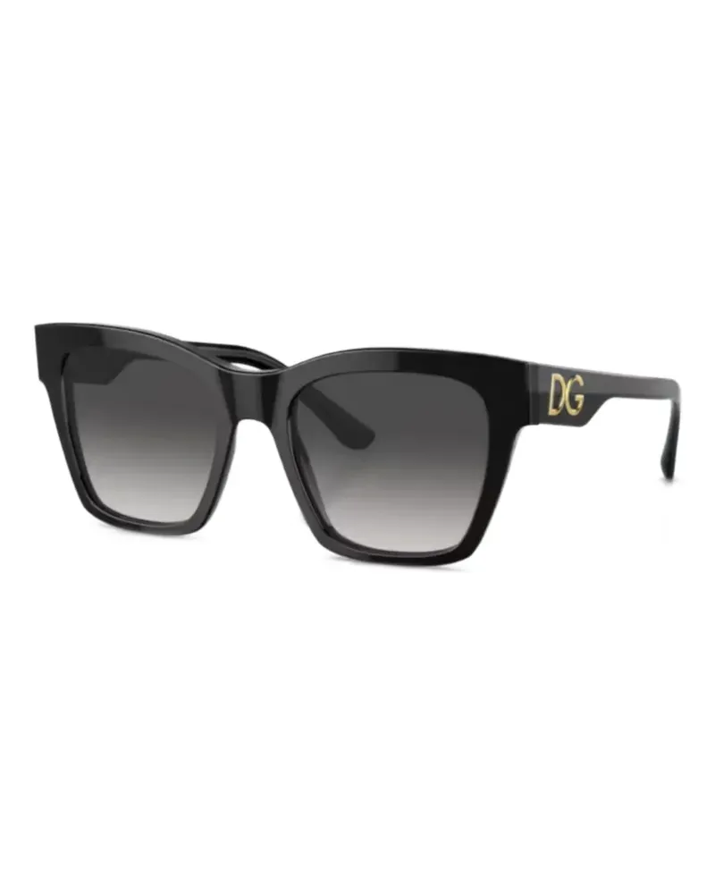 Dolce & Gabbana DG-logo square sunglasses - Schwarz Schwarz