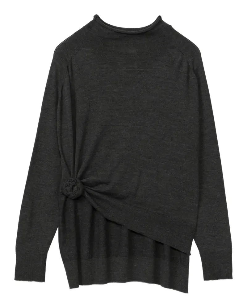 Magda Butrym Rollkragenpullover mit Knoten - Grau Grau