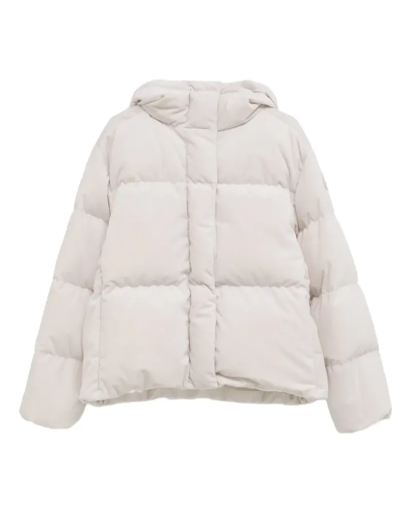 Moncler Enigme Daunenjacke mit Kapuze - Weiß Weiß