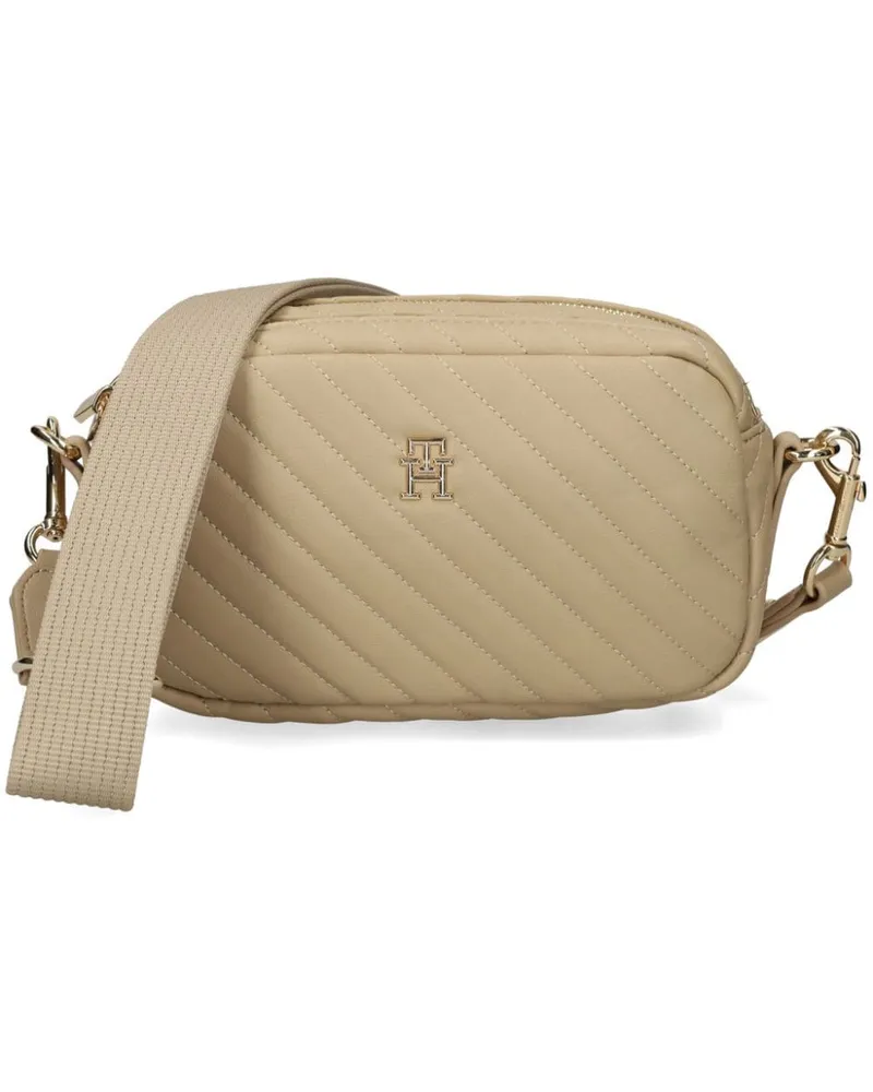 Tommy Hilfiger Gesteppte TH Monogram Kameratasche Nude