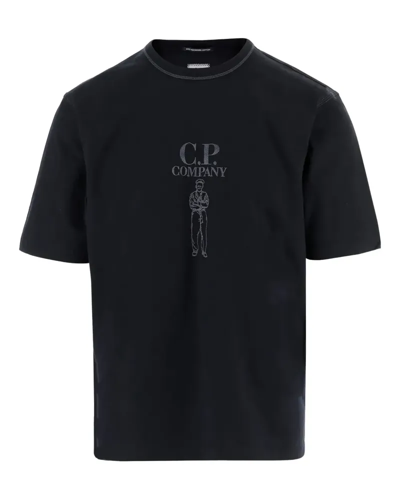 C.P. Company T-Shirt mit Print - Schwarz Schwarz