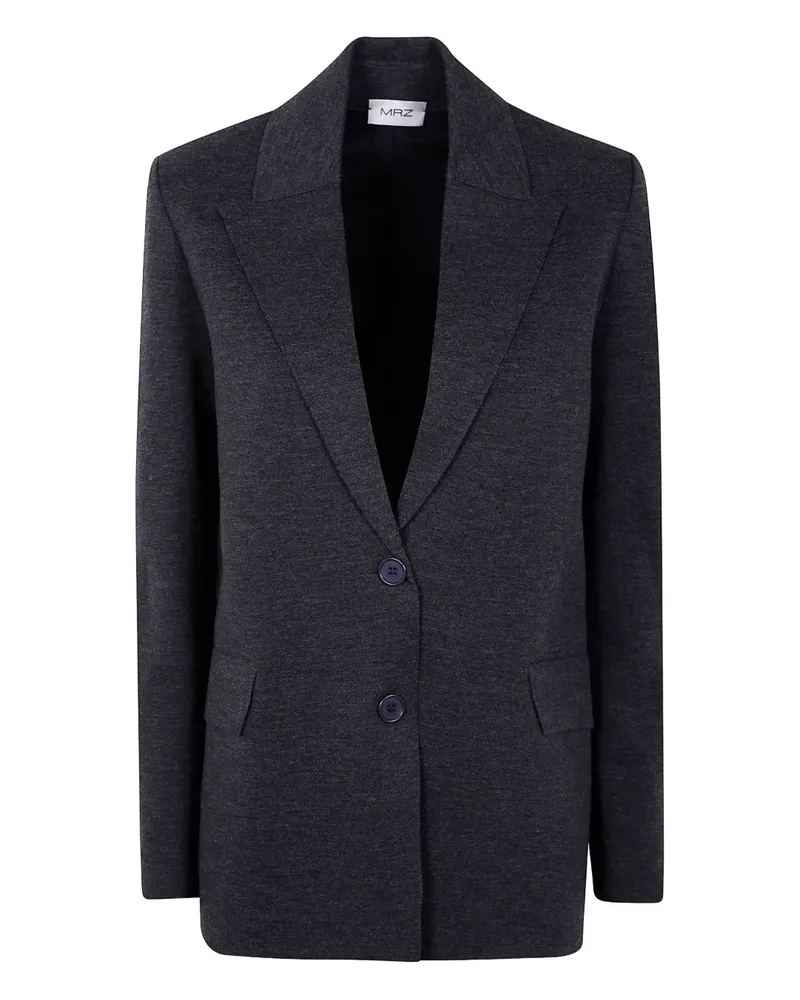 MRZ Jacke mit fallendem Revers - Schwarz Schwarz