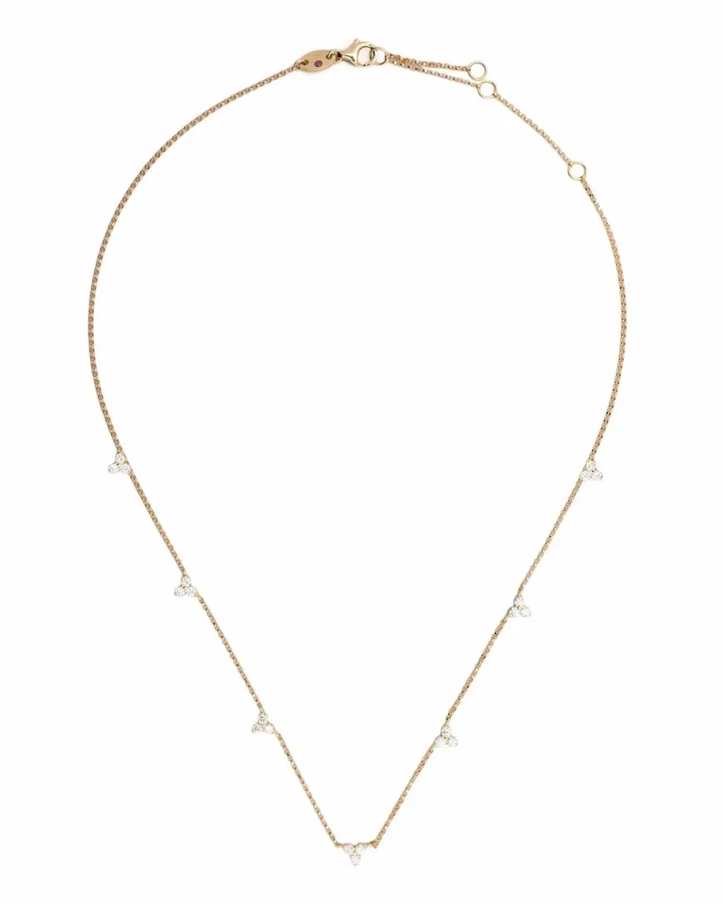 Roberto Coin 18kt Love by the Yard Gelbgoldhalskette mit Diamanten Gold