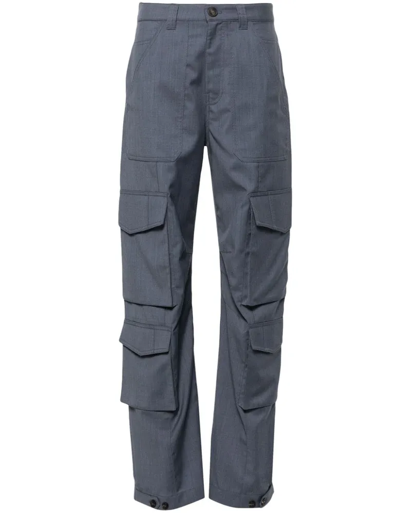 Golden Goose Cargohose aus Schurwolle - Blau Blau