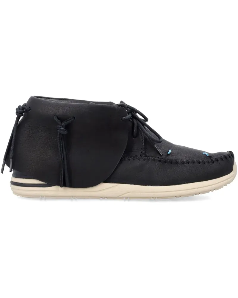 Visvim Mokassin-Stiefel mit Schnürung - Schwarz Schwarz