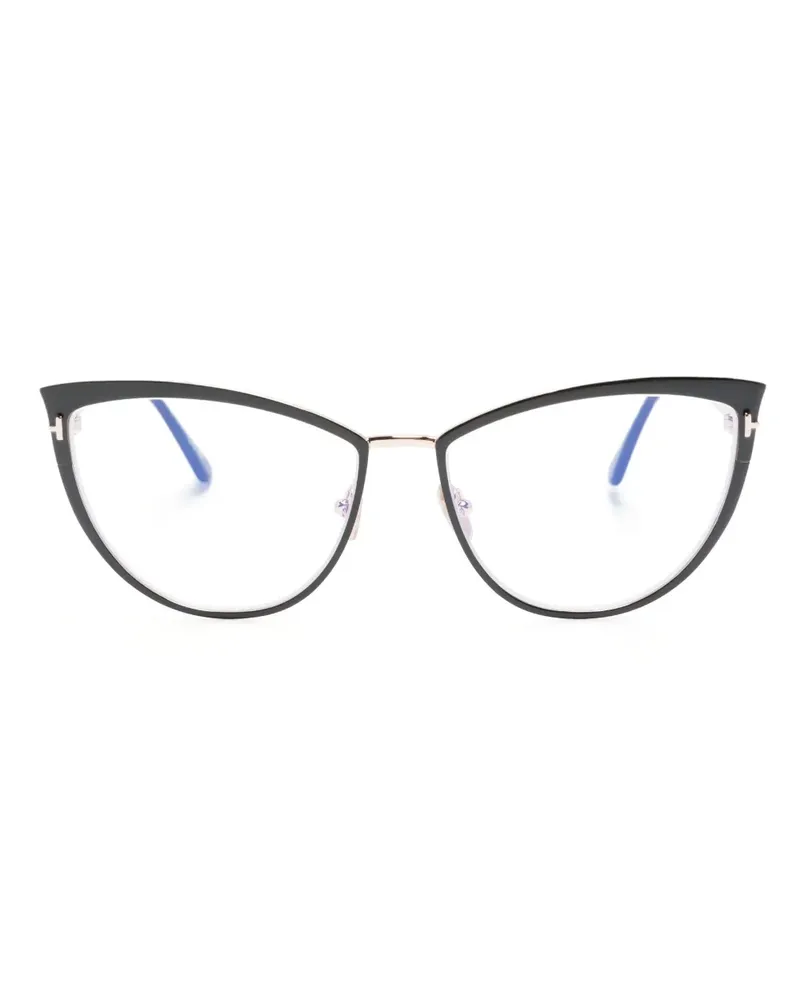 Tom Ford Brille mit Cat-Eye-Gestell - Schwarz Schwarz