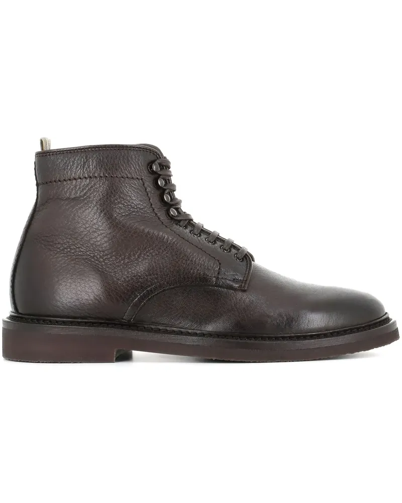 Officine Creative Italia Schnürstiefel aus Leder - Braun Braun