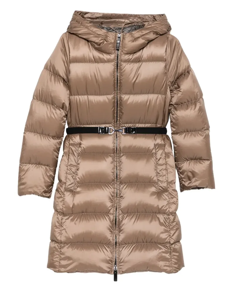 Max Mara Daunenjacke mit Kapuze - Braun Braun