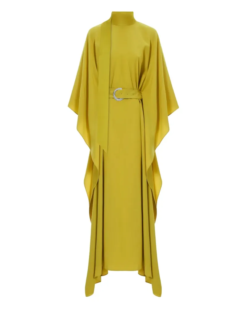 Taller Marmo La Luna Midikleid mit Kristallgürtel - Grün Grün