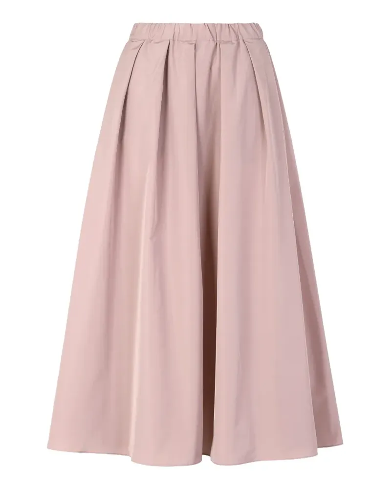 Max Mara Plissierter Midirock mit Drapierung - Rosa Rosa