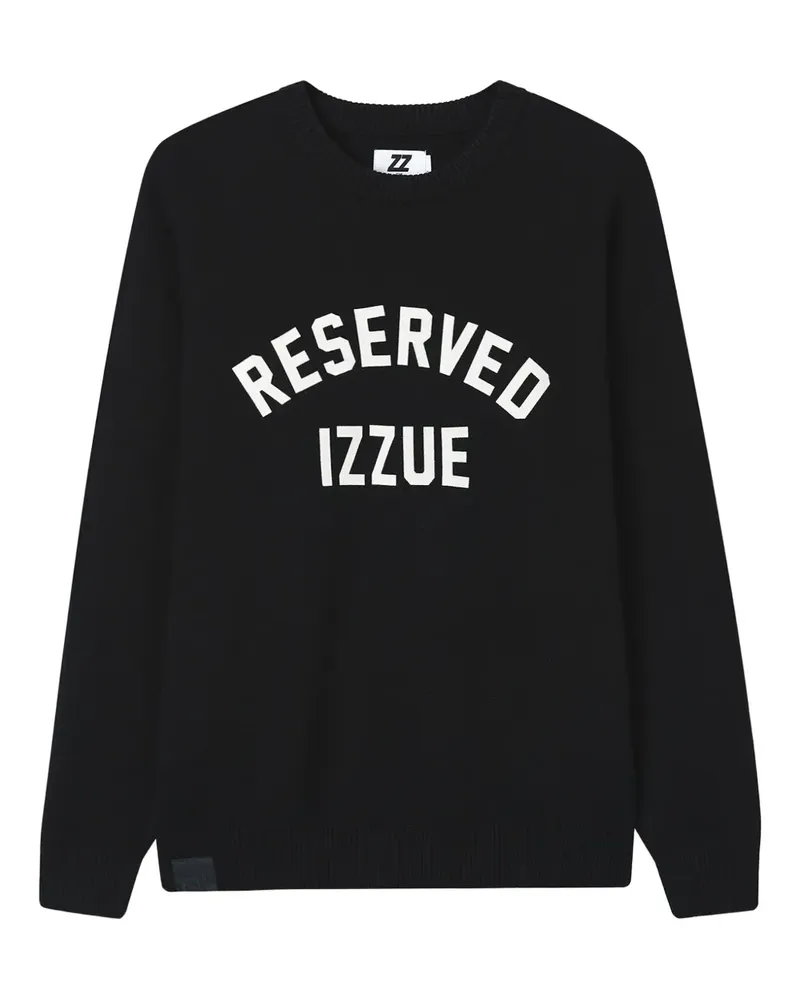 Izzue Pullover mit Logo-Print - Schwarz Schwarz