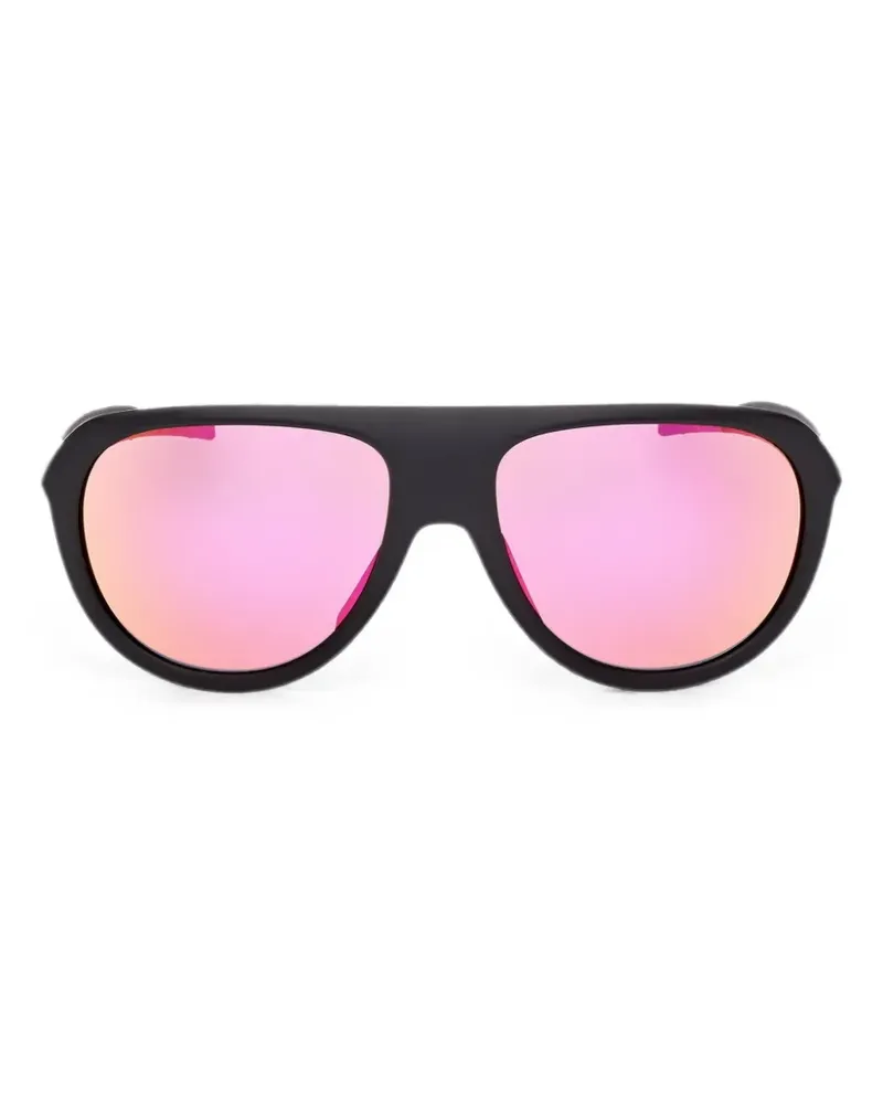 adidas Matte Brille mit geometrischem Gestell - Schwarz Schwarz
