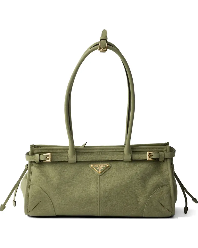 Prada Bonnie medium nubuck leather handbag - Grün Grün