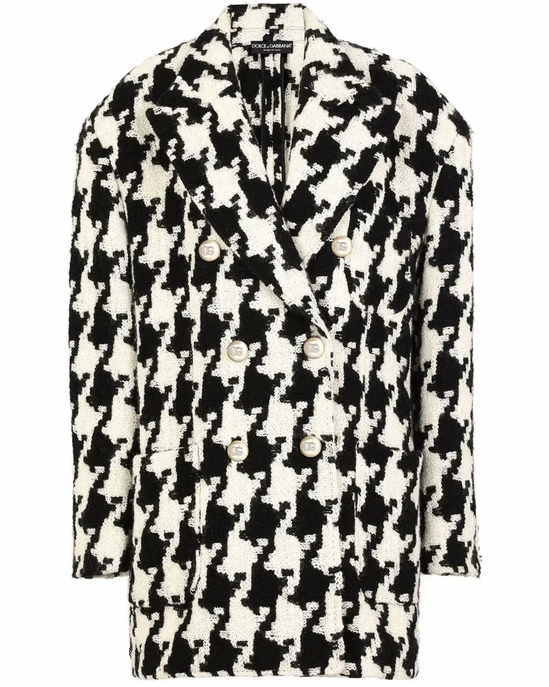 Dolce & Gabbana Mantel mit Muster - Schwarz Schwarz