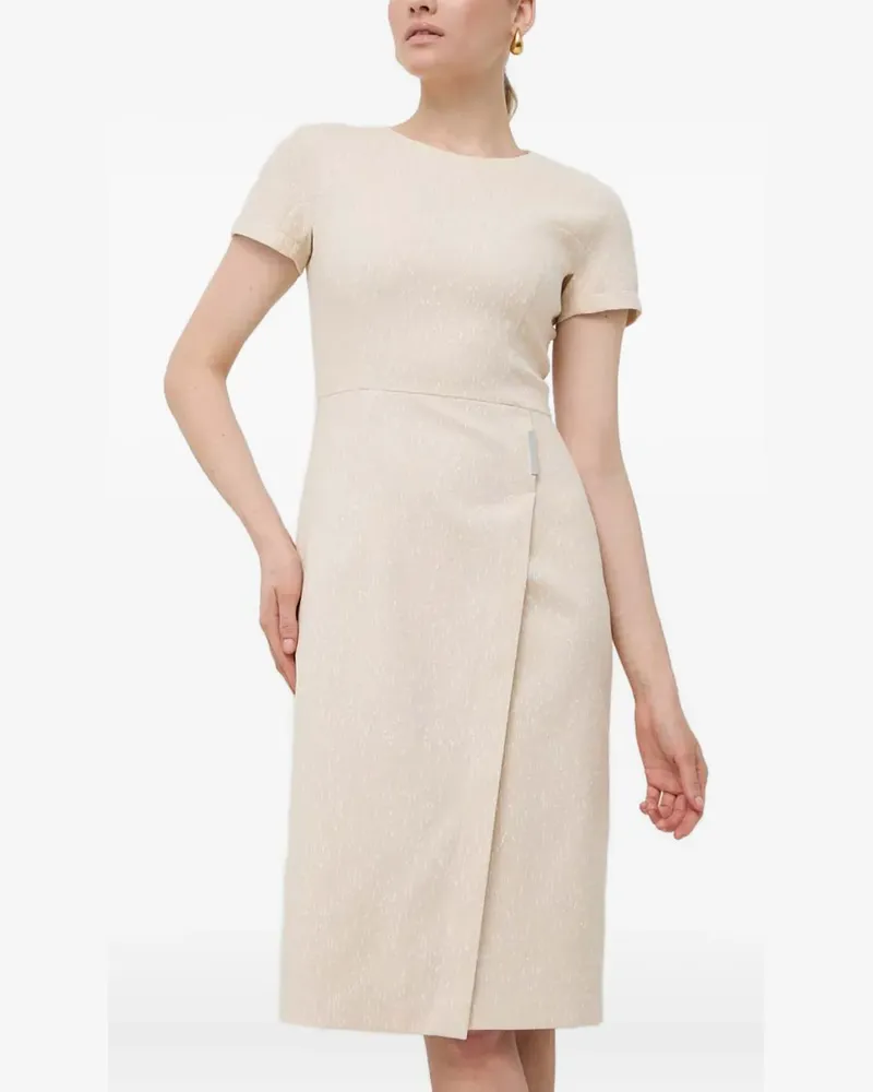 HUGO BOSS short-sleeve mini dress - Nude Nude