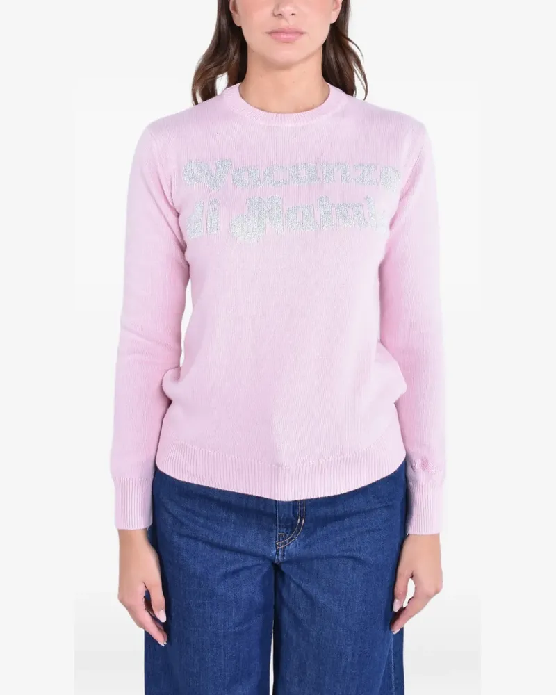 MC2 Saint Barth New Queen Pullover mit Stickerei - Rosa Rosa