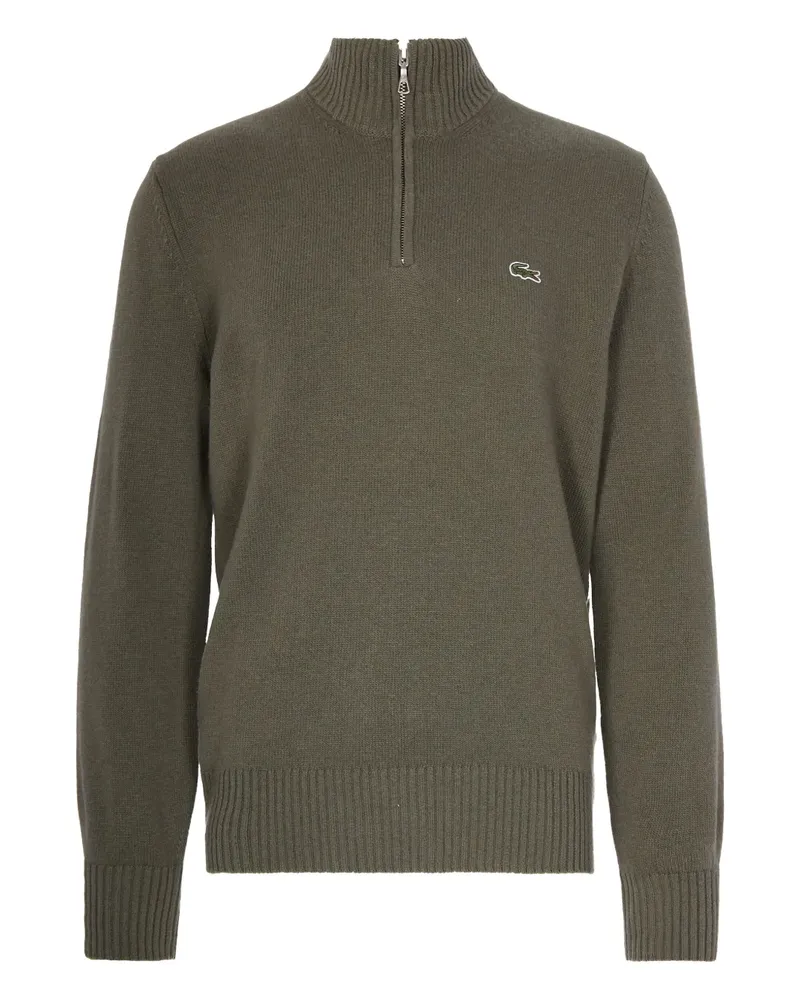 Lacoste zip-up wool sweater - Grün Grün