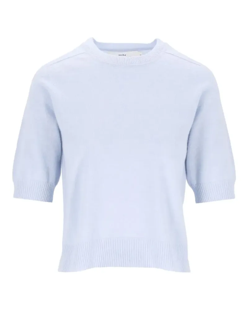 arch4 Kurzärmeliger Evie Pullover - Blau Blau