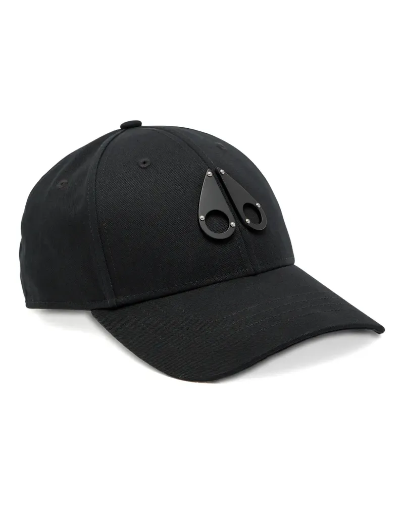 Moose Knuckles logo-plaque baseball cap - Schwarz Schwarz