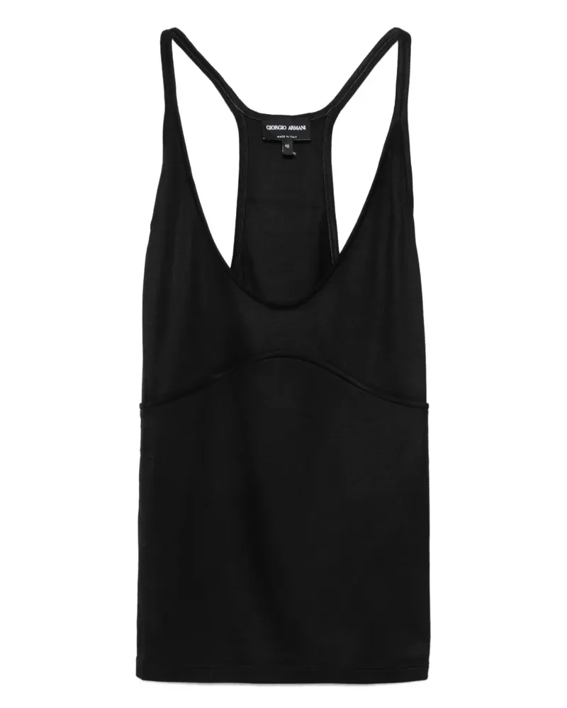 Giorgio Armani Tanktop mit Racerback - Schwarz Schwarz