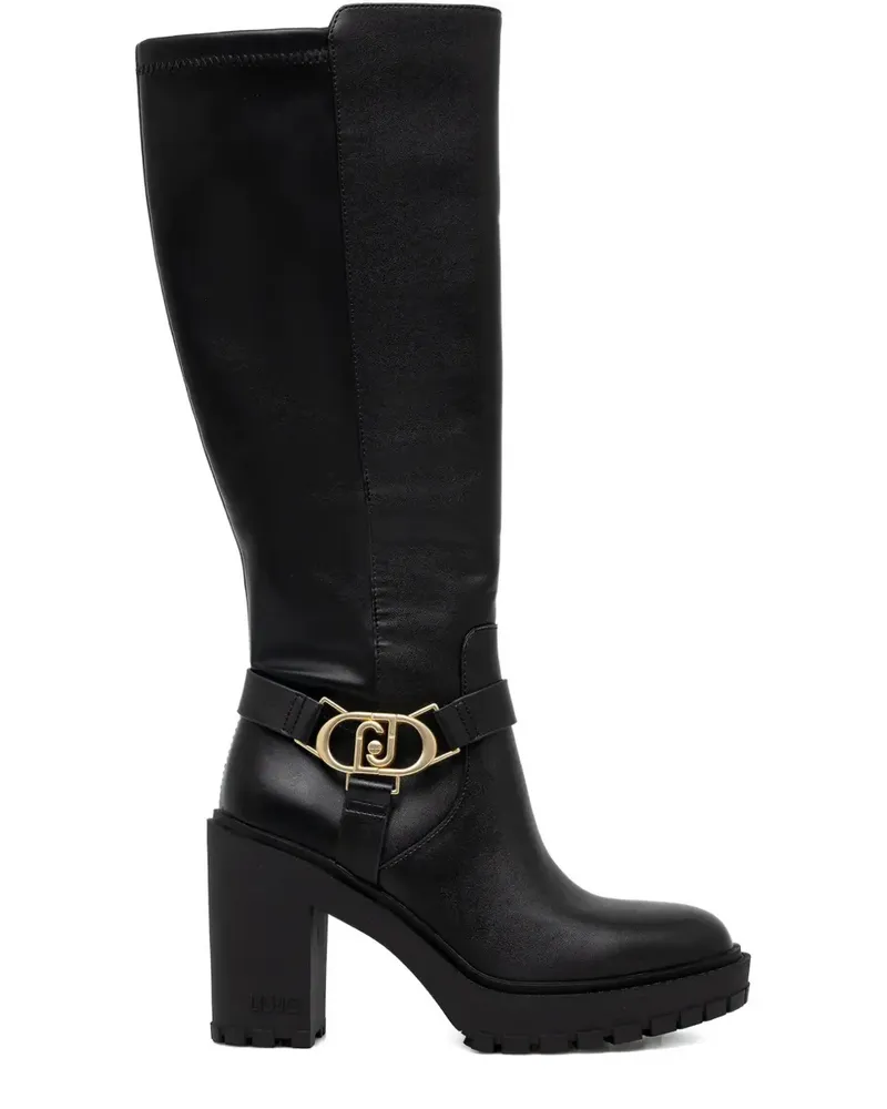 Liu Jo 100mm leather boots - Schwarz Schwarz