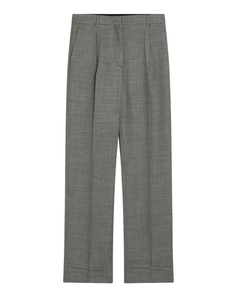 Prada Straight-Leg-Hose mit Falten - Grau Grau