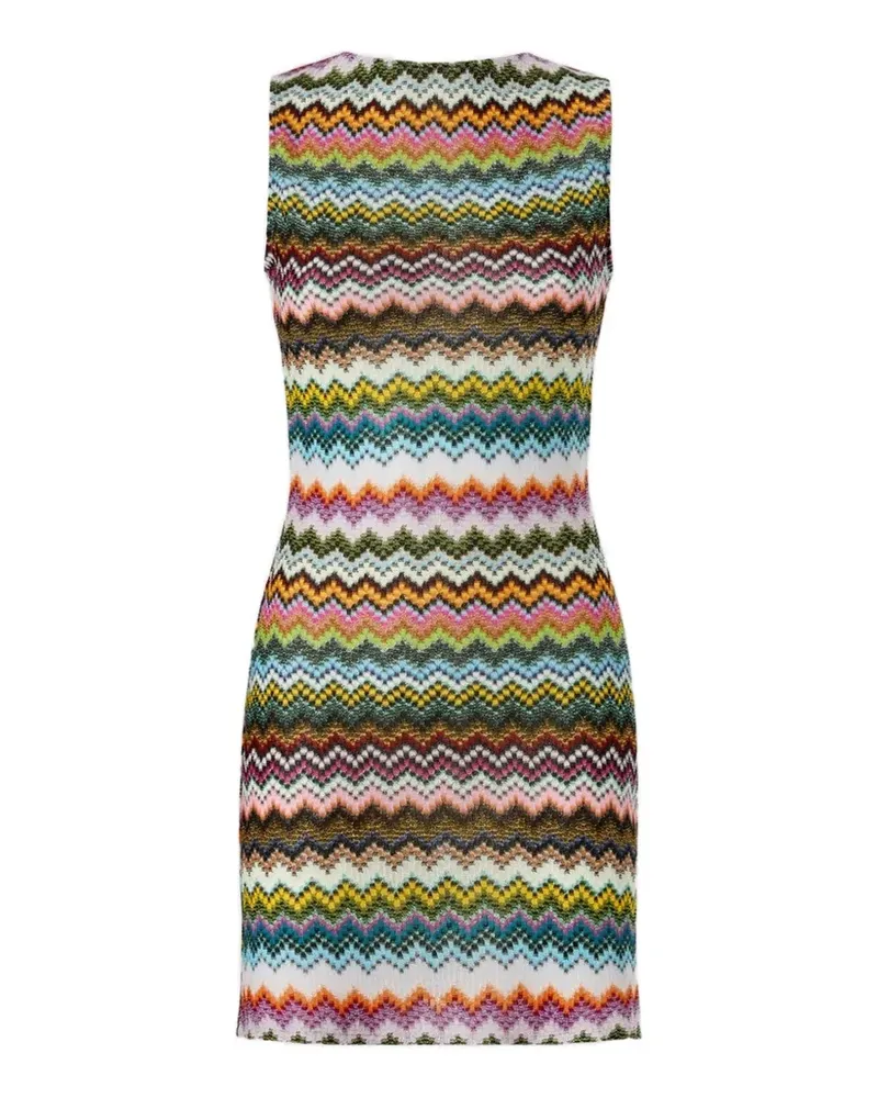 Missoni Minikleid mit Zickzackmuster - Blau Blau