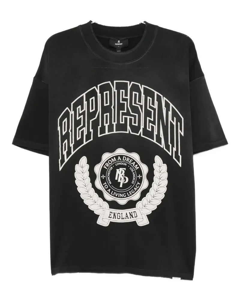 REPRESENT Legacy Crest T-shirt - Schwarz Schwarz